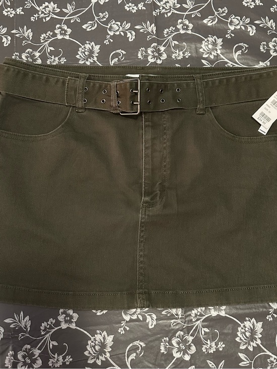 RSQ Dresses & Skirts - RSQ Olive Green Mini Skirt with Matching Belt